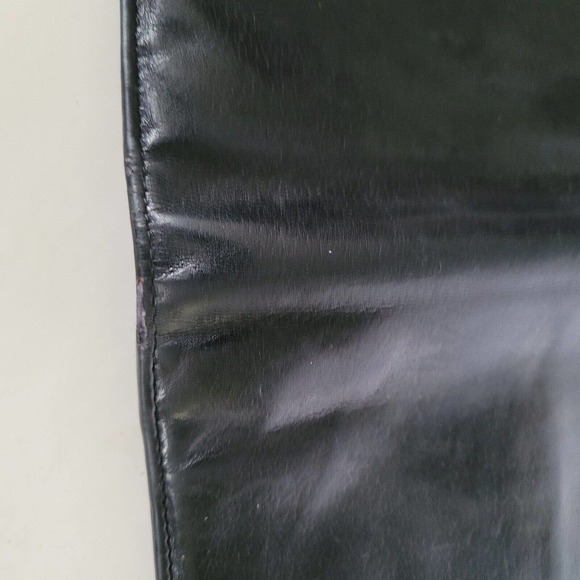 CHANEL Vintage Authentic Camellia Logo Wallet Black Classic Large Bifold Long - Picture 11 of 15